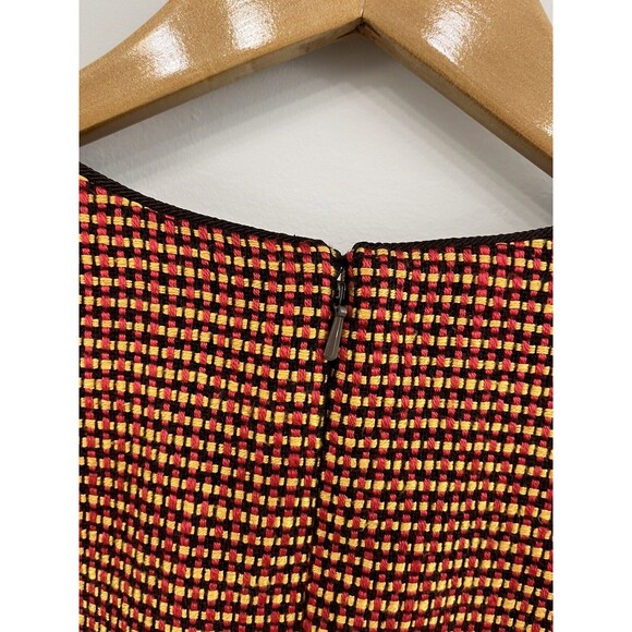 Vintage OSCAR DE LA RENTA Tweed Dress 70’s 60’s Studio Runway Size 10 - Picture 14 of 16